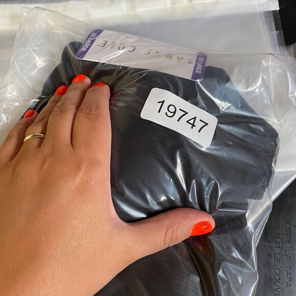 New Anne Cole Swim Suit Women 2XL Black Push Up Lined Sleeveless Wide Strap - Picture 8 of 8